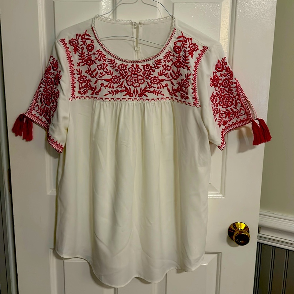 White & Pink Shirt